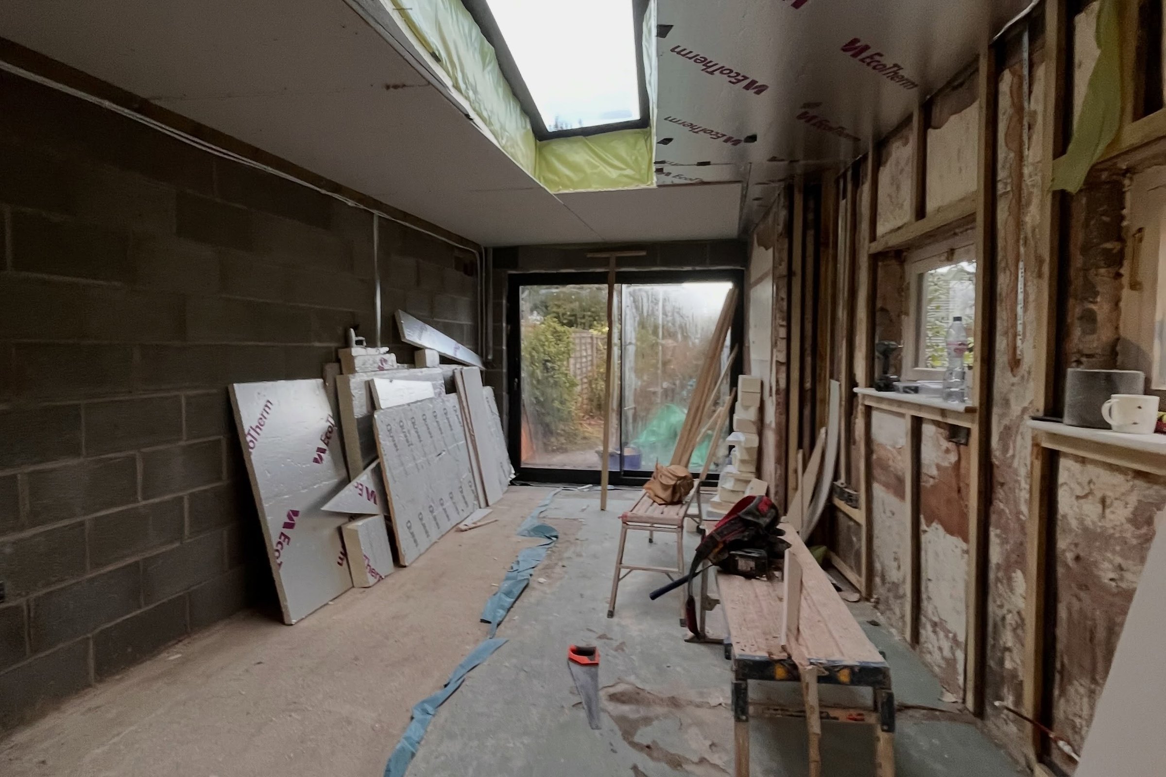 Rooflight room renovation: before