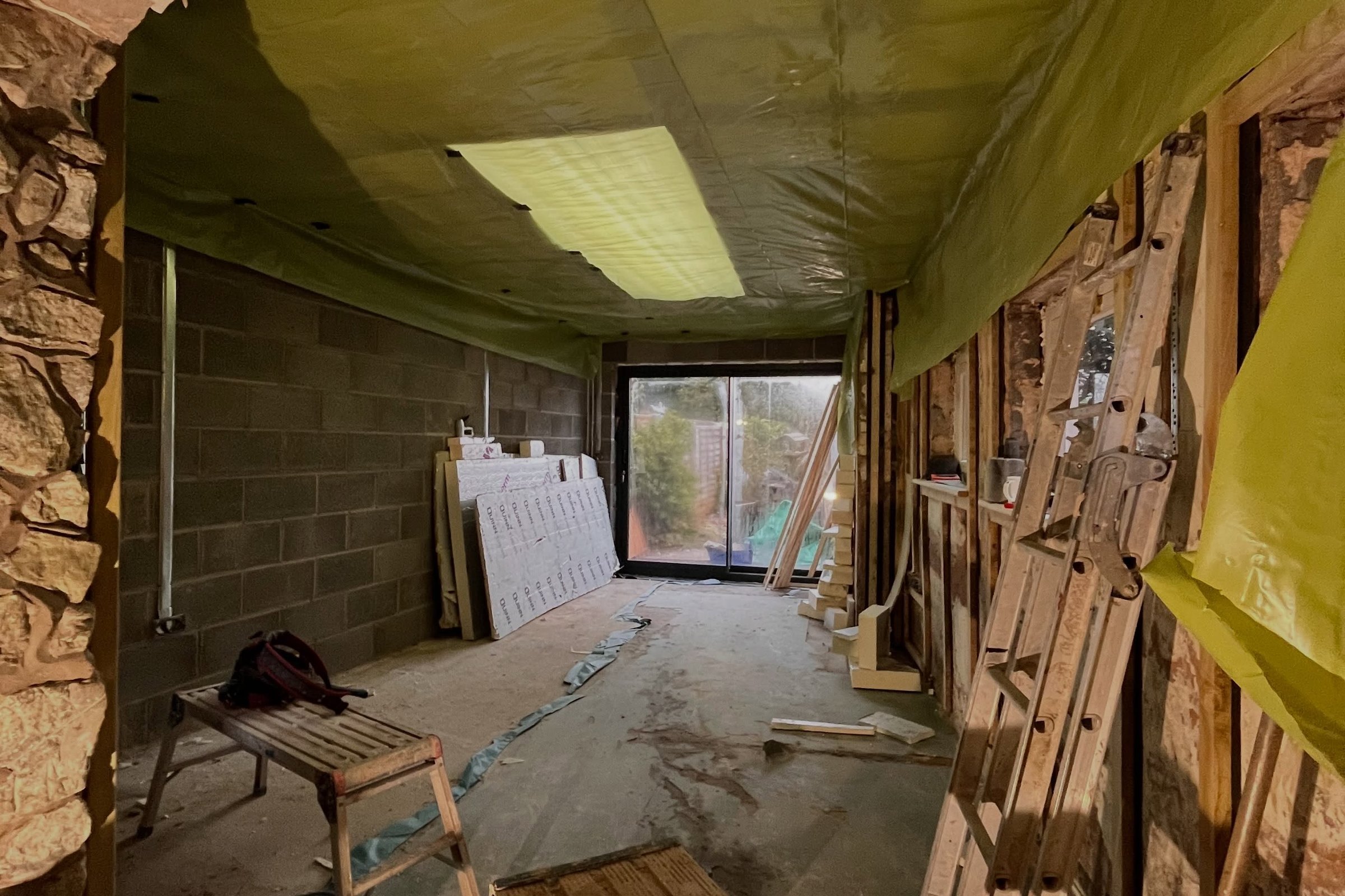 Rooflight room renovation: vapour barrier